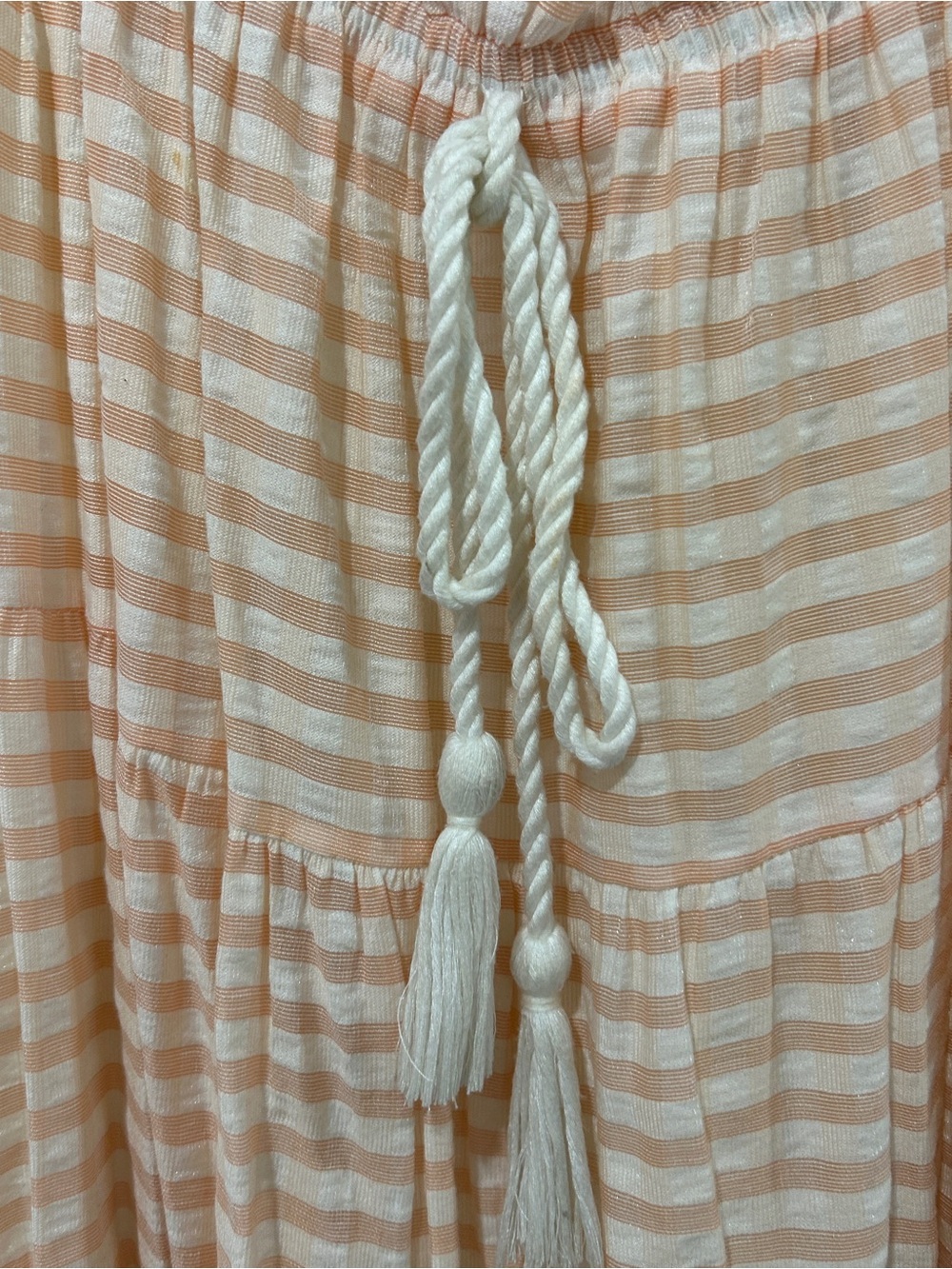 Moon River Puff Sleeve Stripe Maxi Dress Size S - Picture 10 of 10